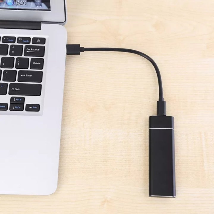 High-Speed Portable External SSD Drive with Aluminum Housing for Mac & PC | Data Backup Storage for Photos, Videos & Creative Projects | Thomler