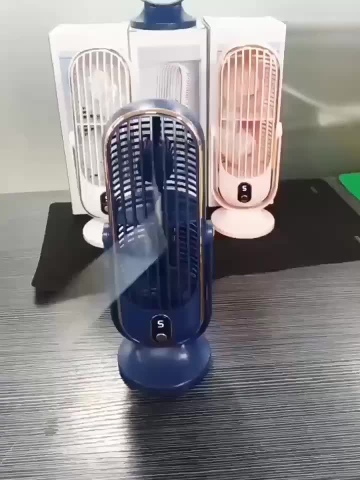 Rechargeable Portable Desk Fan with 720° Rotation & 8-Hour Battery – Quiet USB Travel Cooling Fan for Home, Office & Camping | Thomler