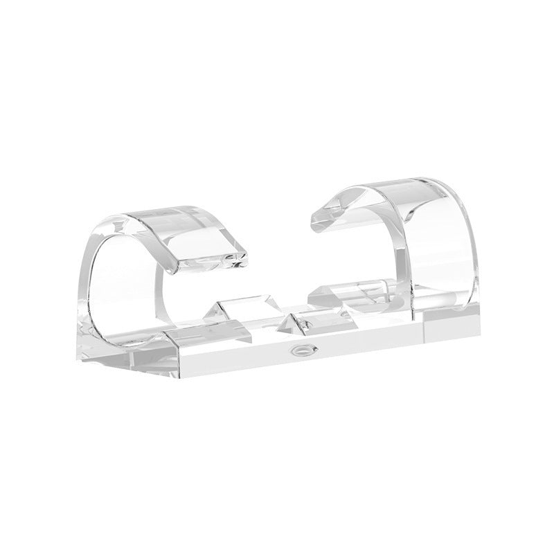 Clear Self-Adhesive Wire Organizers for Home Office & Entertainment Centers – 20-Piece Cord Management System for Desktop PC USB Charging Ca | Thomler