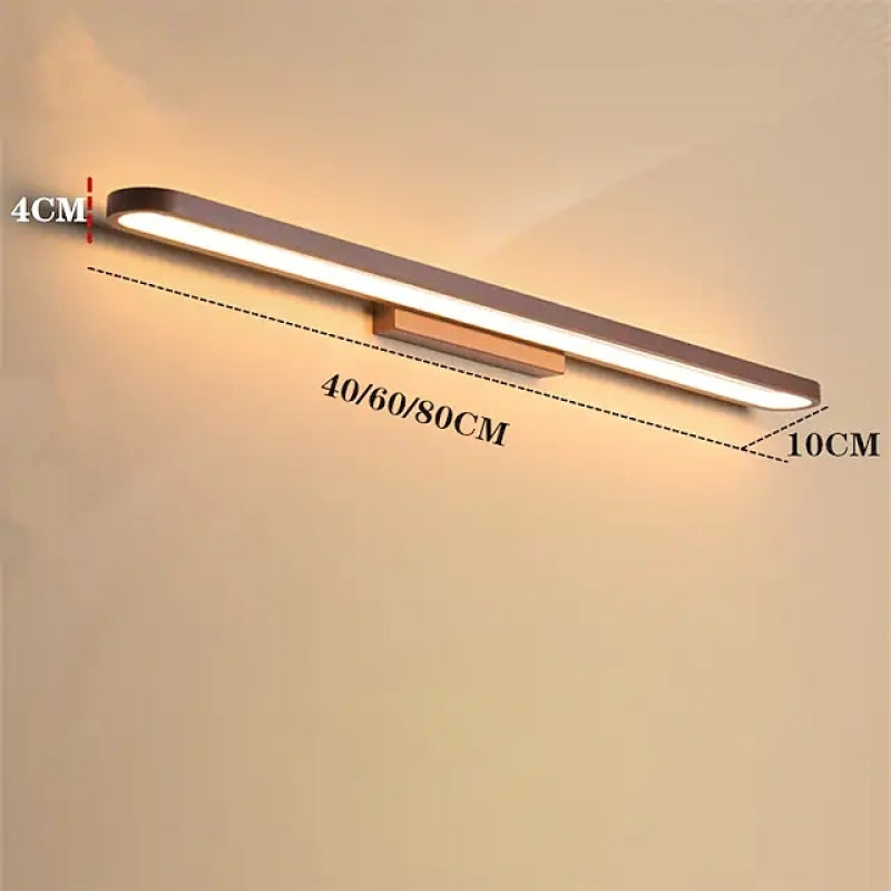 Contemporary LED Vanity Fixture – Arched Design, Metal Construction for Bathroom & Bedroom Mirror Lighting | Thomler
