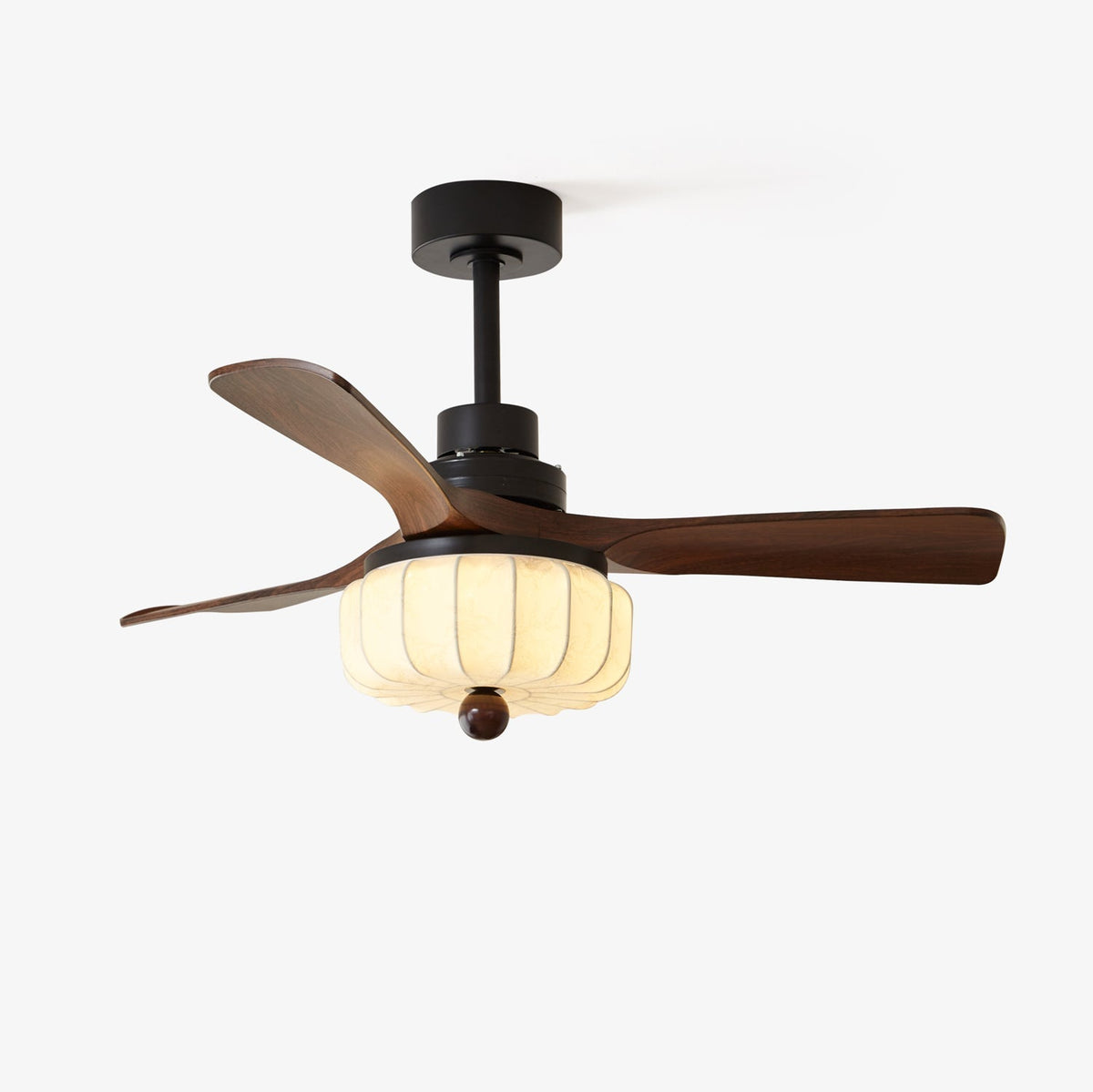 Retro Farmhouse Ceiling Fan with Integrated LED Light & Remote – 36"/42"/52" – 6 Speeds | Thomler