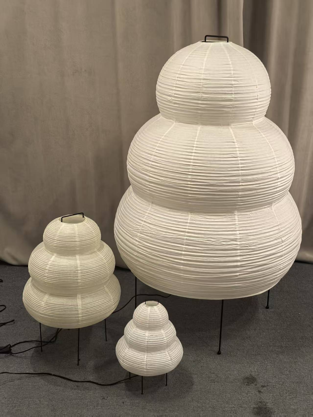 Table Lamp Rice Paper 16.9 in Indoor LED Bedroom Desk Nightstand Light | Thomler