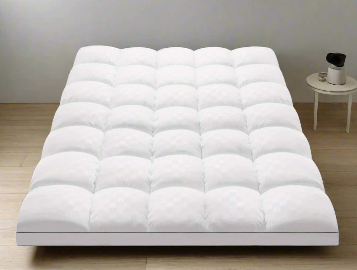 Diamond Quilted Mattress Pad – Breathable Cushioned Cover with Deep Pocket Fit for 8-21 Inch Beds, Pressure Relief Sleep Surface for Twin | Thomler