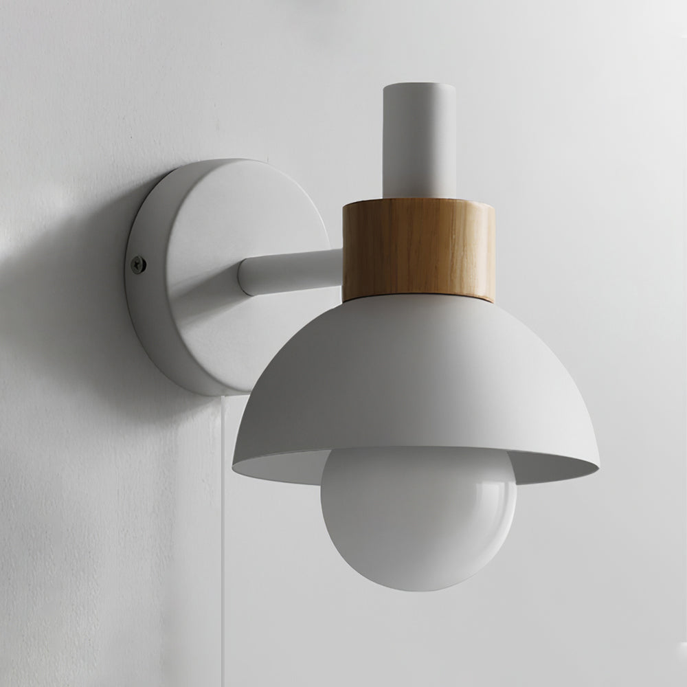 Wall Lamp Metal Wood 5.9 in Indoor Decorative LED E26 E27 Accent Lighting | Thomler