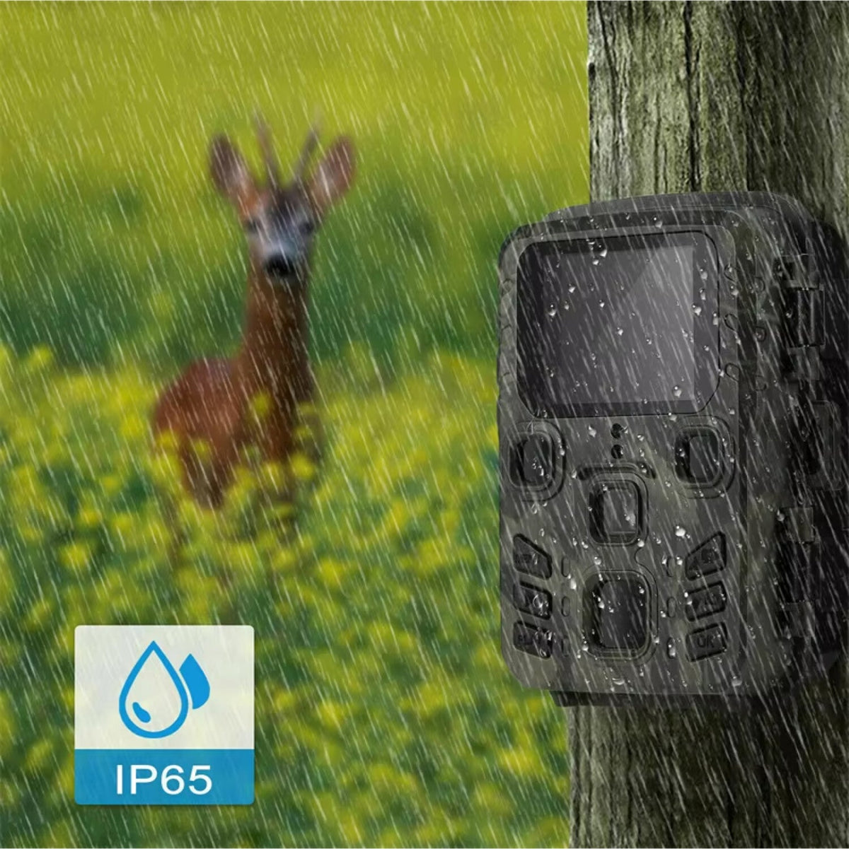 WiFi Trail Camera with Night Vision & Motion Sensor for Outdoor Wildlife Observation & Property Security Monitoring | Thomler