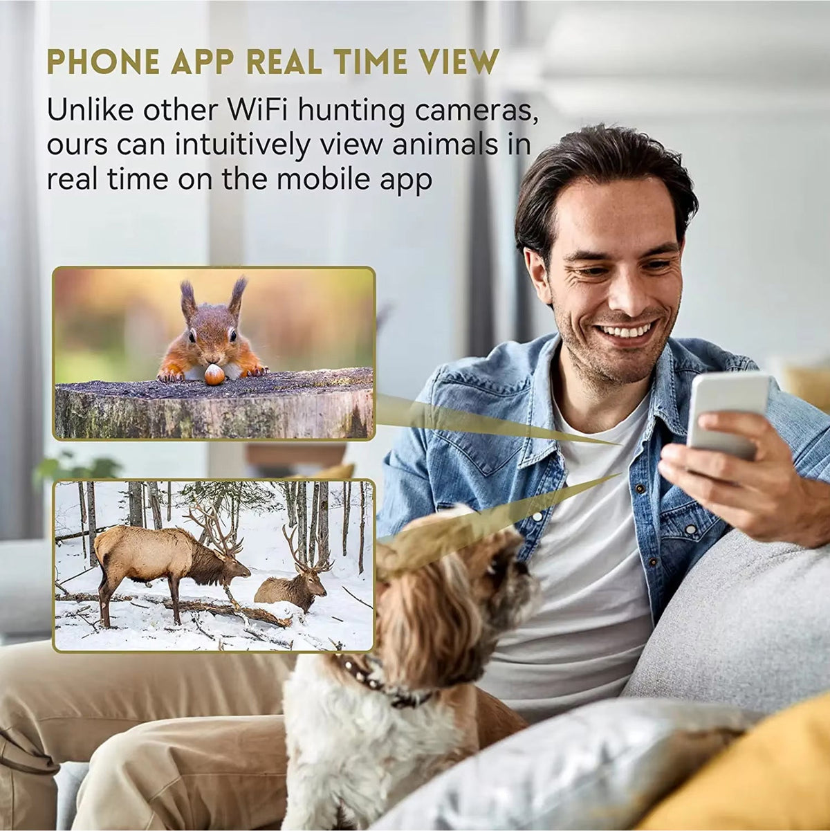 Outdoor Wildlife Camera with WiFi Streaming & Night Vision – 20MP Trail Cam for Property Monitoring & Nature Observation | Thomler