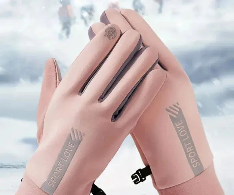 Insulated Touch-Screen Gloves with Silicone Grip Palm for Winter Cycling, Driving & Outdoor Activities | Thomler