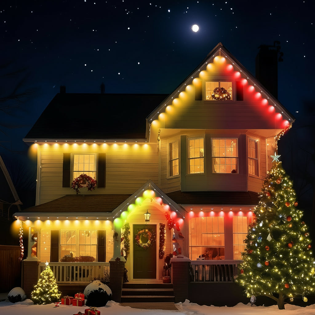 App-Controlled Roofline LED System – Weatherproof Holiday & Accent Lighting for Year-Round Exterior Decor | Thomler