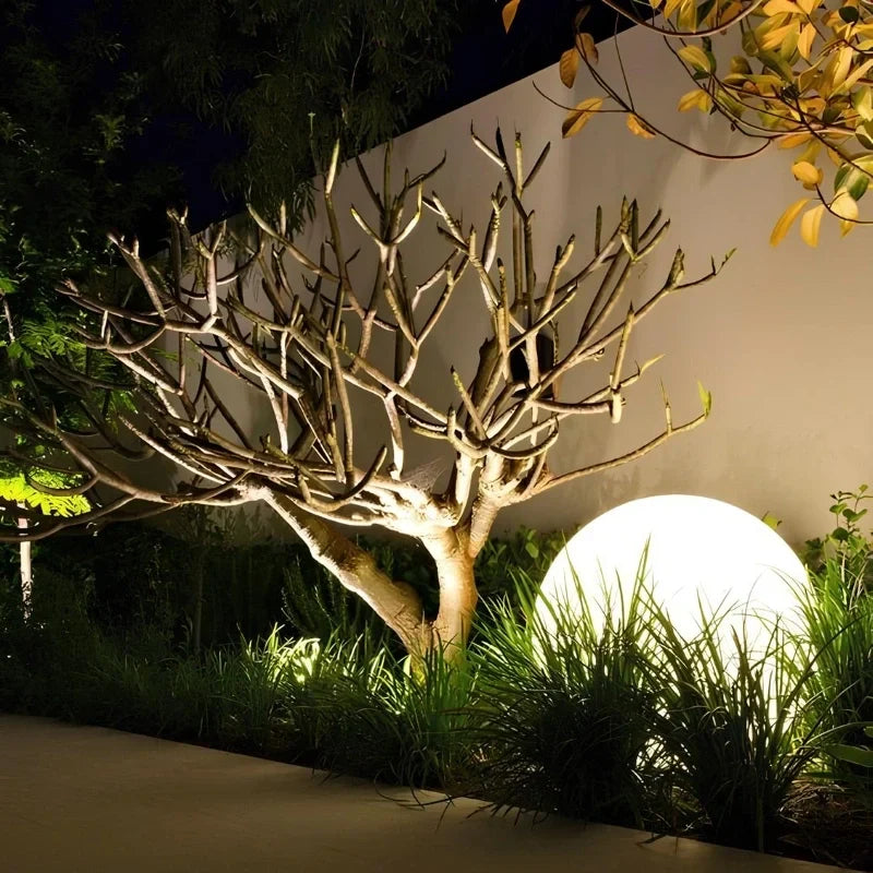 Color-Changing LED Sphere Lamp – 16 Hues, Solar/USB Rechargeable, Indoor/Outdoor Mood Lighting with Remote Control | Thomler
