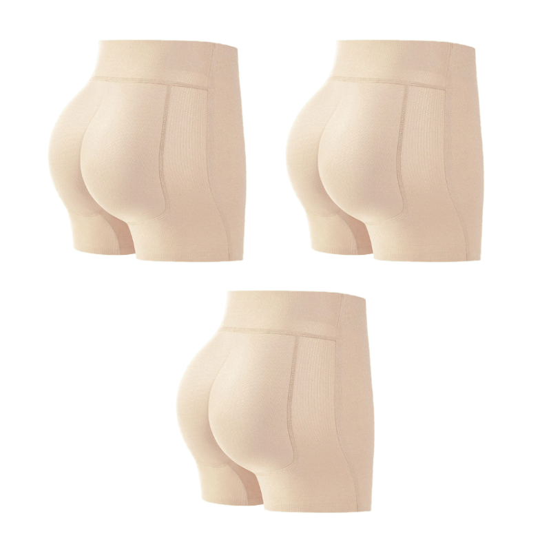 High-Waist Padded Butt-Lifting Shapewear Shorts for Women – Seamless Body Shaper with Removable Pads for Everyday Confidence & Special Occas | Thomler