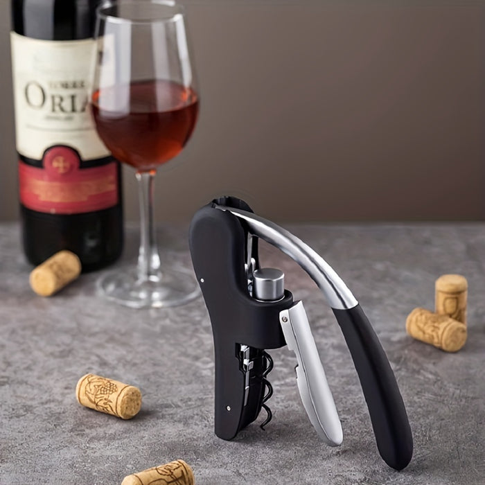 Ergonomic Corkscrew Wine Bottle Opener with Lever Mechanism – Home & Professional Use | Thomler