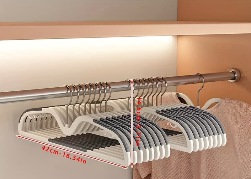 Rotating Short-Neck Space Saving Hangers with Non-Slip Grip for Closet Organization | Thomler