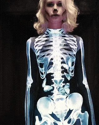 Full-Body Skeleton Costume Suit – Stretchy 3D Bone Print Jumpsuit for Halloween Parties & Cosplay – Adult Unisex | Thomler