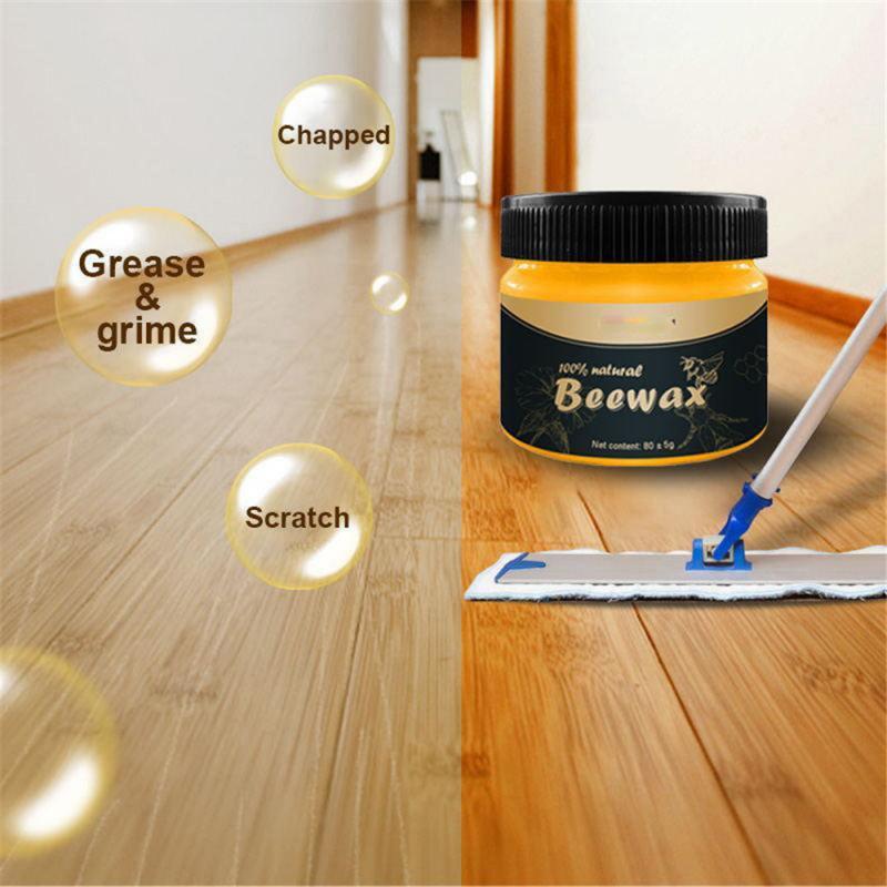 Wood Polish & Restorer for Hardwood Floors, Cabinets & Furniture – All-Natural Conditioning Treatment for Scratches & Dryness | Thomler