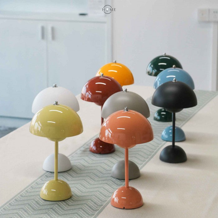 Table Lamp Metal Acrylic 29.5 cm White Bedroom Bedside Wireless Dimmable LED Reading Light Scandinavian Design | Thomler