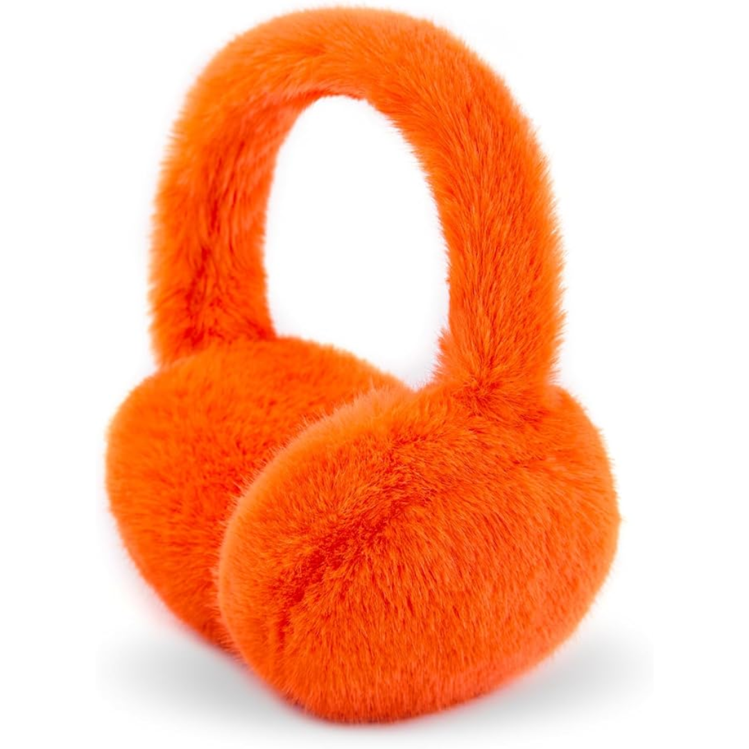 Foldable Winter Earmuffs with Plush Synthetic Fur for Women & Men – Adjustable Compact Ear Covers for Cold Weather | Thomler