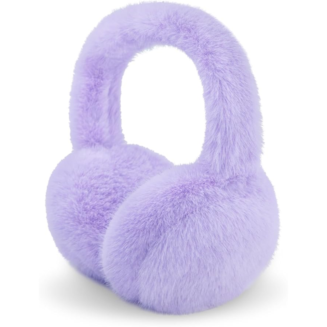 Foldable Winter Earmuffs with Plush Synthetic Fur for Women & Men – Adjustable Compact Ear Covers for Cold Weather | Thomler