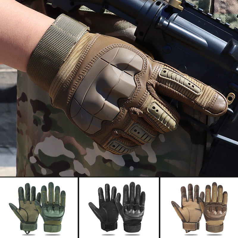 Reinforced Outdoor Work Gloves with Touchscreen Fingertips – Breathable Synthetic Leather Palm for Hunting, Cycling, Climbing & Yard Work | Thomler