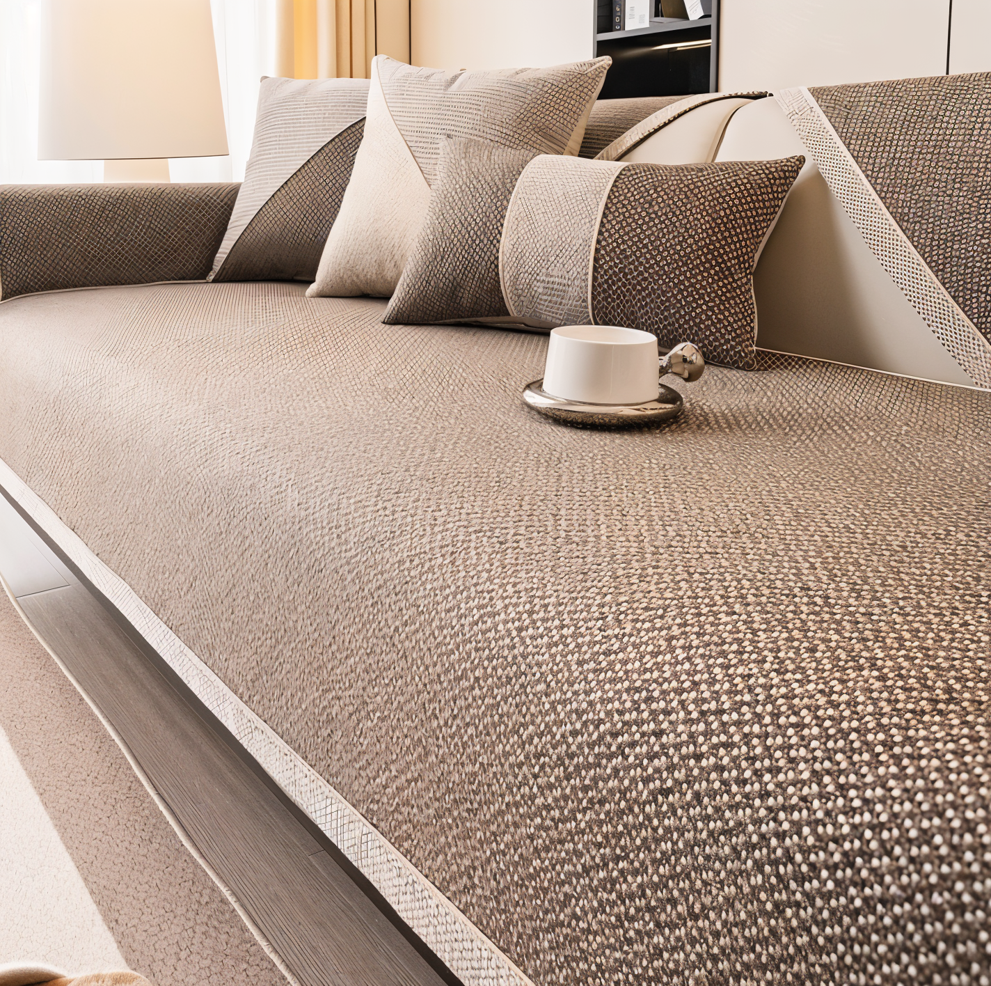 Sofa Cover Breathable Fabric Anti Slip Multiple Sizes Living Room Furniture Protector Universal Couch Cover Minimalist Design | Thomler