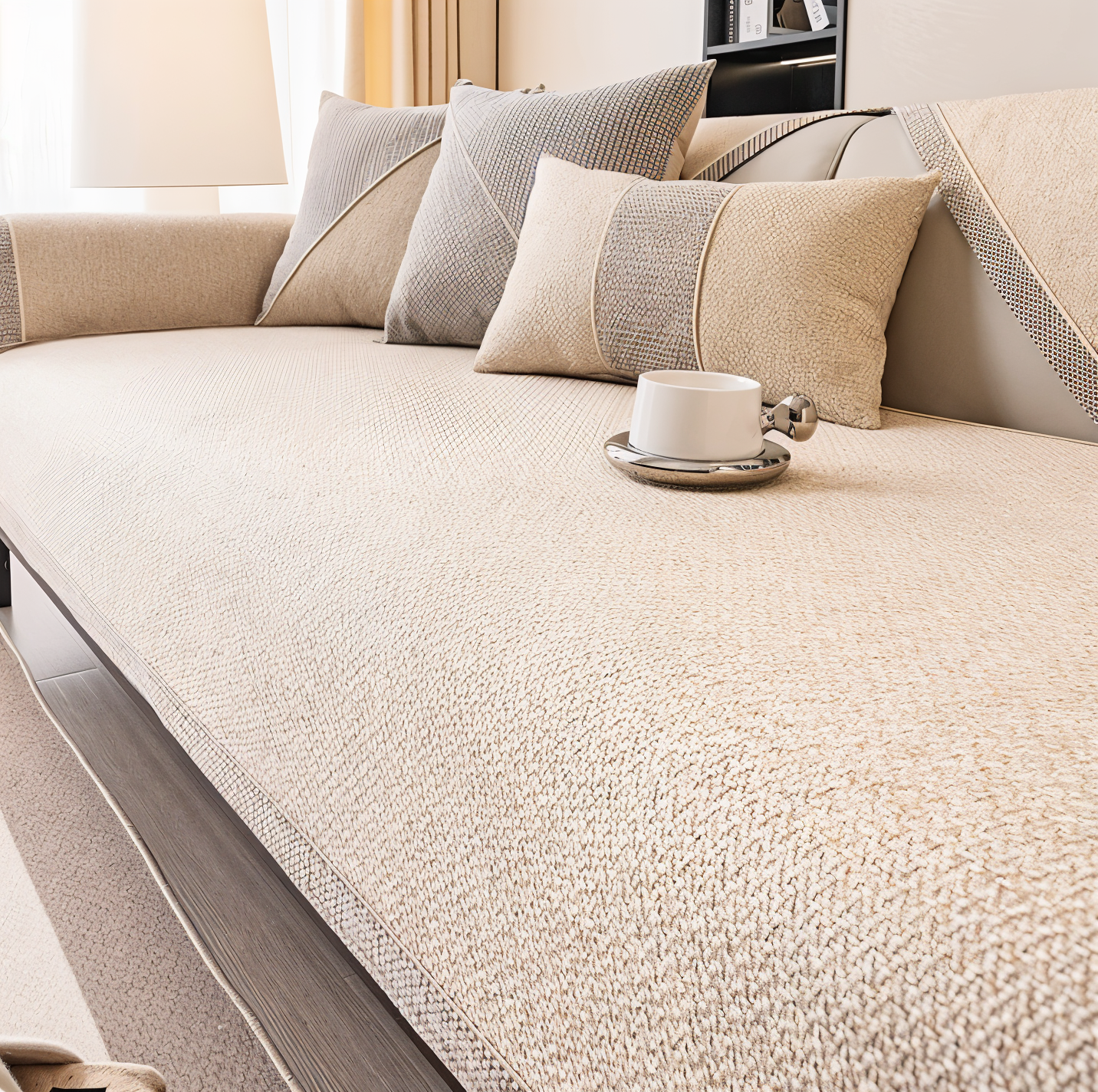 Sofa Cover Breathable Fabric Anti Slip Multiple Sizes Living Room Furniture Protector Universal Couch Cover Minimalist Design | Thomler