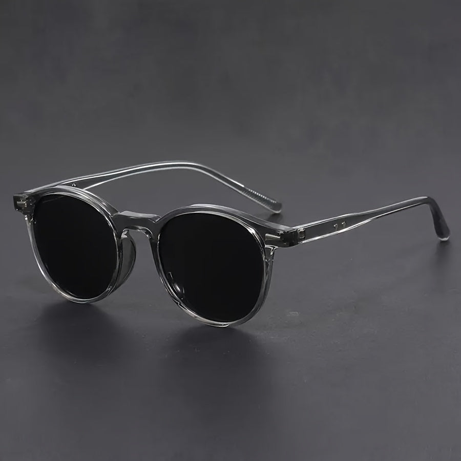 Men's Round Tortoiseshell Sunglasses – Lightweight Polycarbonate Frames for Everyday Retro Style | Thomler