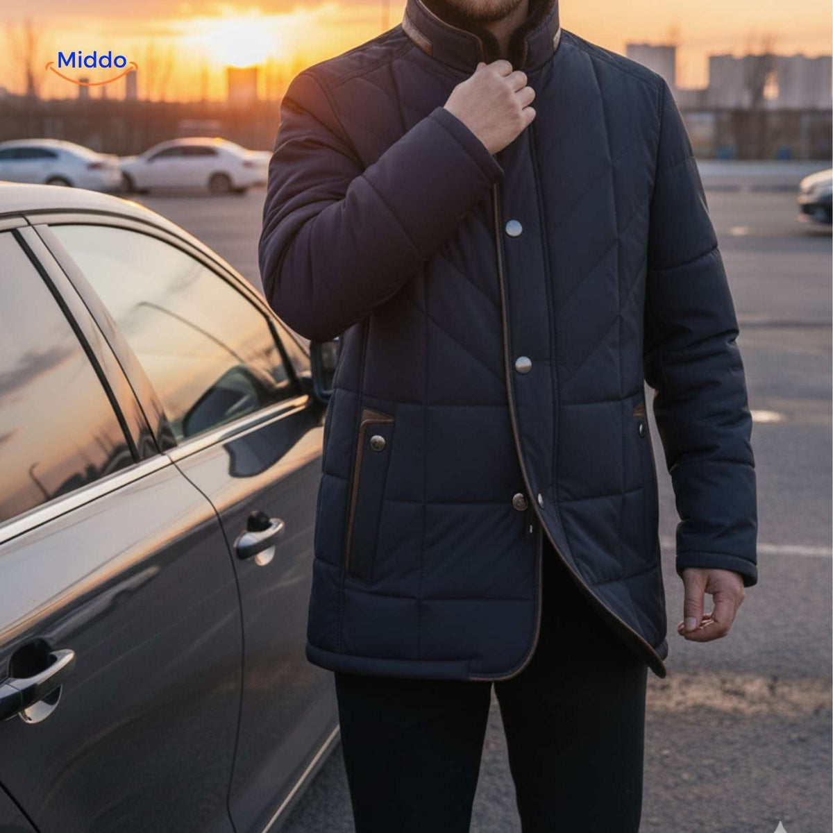 Quilted Spring Jacket – Men's Lightweight Outerwear for Cool Evenings & Transitional Weather | Thomler