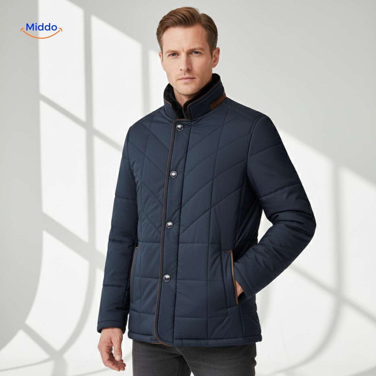 Quilted Spring Jacket – Men's Lightweight Outerwear for Cool Evenings & Transitional Weather | Thomler