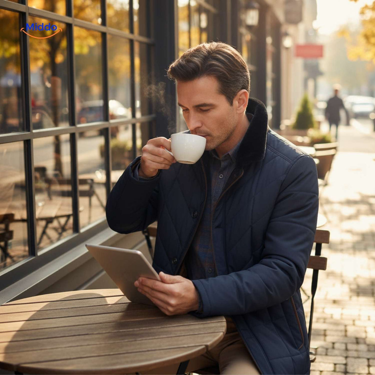 Quilted Spring Jacket – Men's Lightweight Outerwear for Cool Evenings & Transitional Weather | Thomler