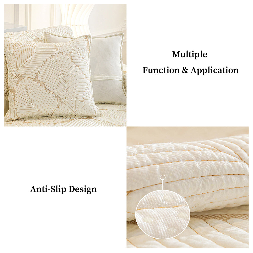 Cotton Furniture Protector Cover with Non-Slip Backing for Couches, Sofas, Chairs – Pet & Stain Defense | Thomler