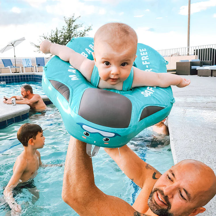 Inflatable Baby Float with Sun Canopy UPF 50+ for Pool Beach Water Play Safe Supportive Seat Ring for Infants Toddlers Ages 6-36 Months | Thomler