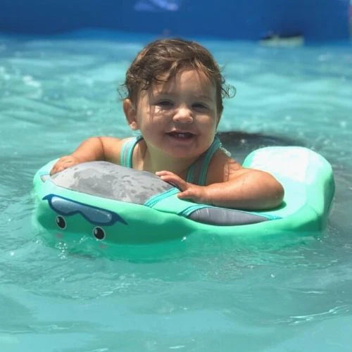 Inflatable Baby Float with Sun Canopy UPF 50+ for Pool Beach Water Play Safe Supportive Seat Ring for Infants Toddlers Ages 6-36 Months | Thomler