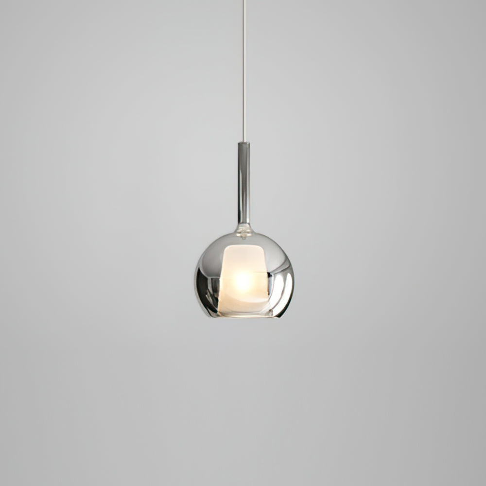 Pendant Light Glass Dome 9.8 in Indoor Dining Room Kitchen Island Ceiling Lamp | Thomler