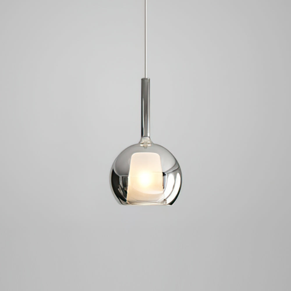 Pendant Light Glass Dome 9.8 in Indoor Dining Room Kitchen Island Ceiling Lamp | Thomler