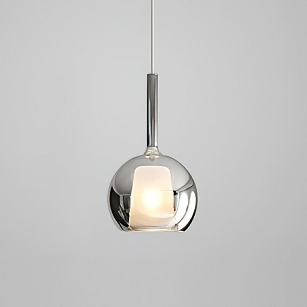 Pendant Light Glass Dome 9.8 in Indoor Dining Room Kitchen Island Ceiling Lamp | Thomler