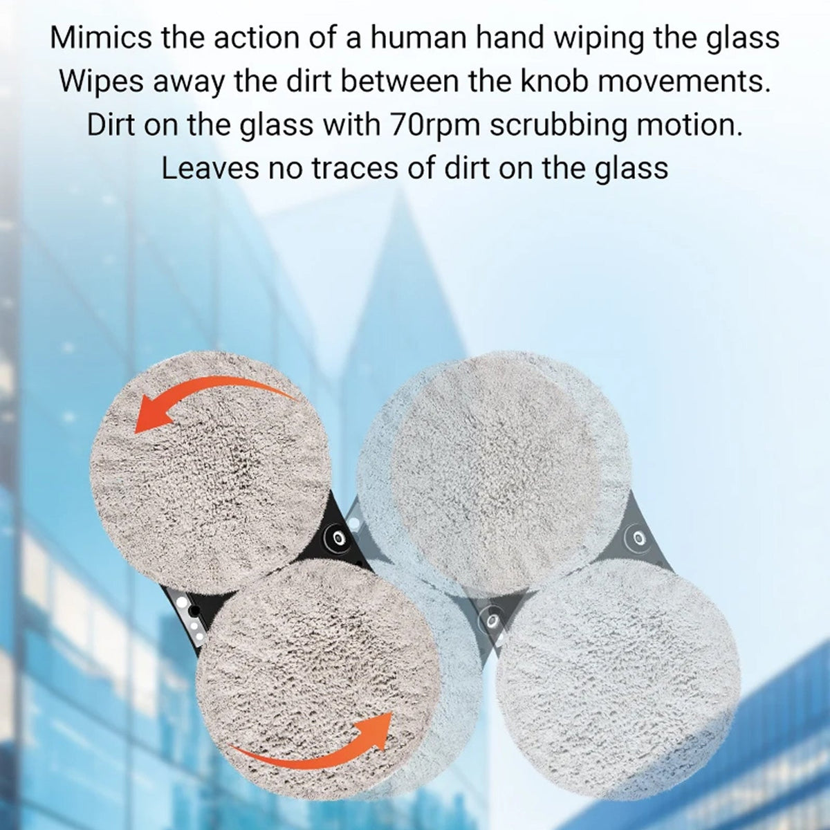 Automated Glass Cleaner Robot with AI Navigation & Spray System for Streak-Free Windows, Glass Doors, Mirrors | Thomler