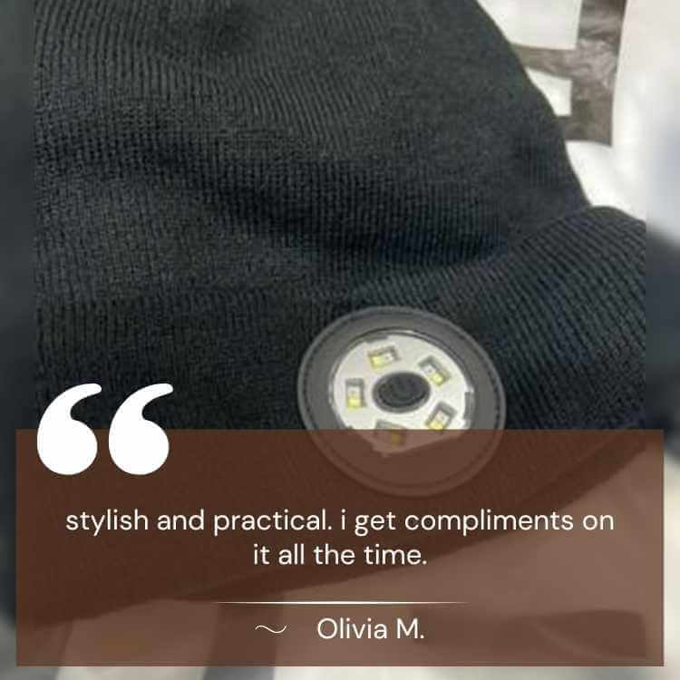 Rechargeable Bluetooth Beanie with Built-In LED Headlamp – Wireless Music Hat for Running, Hiking & Winter Outdoors | Thomler