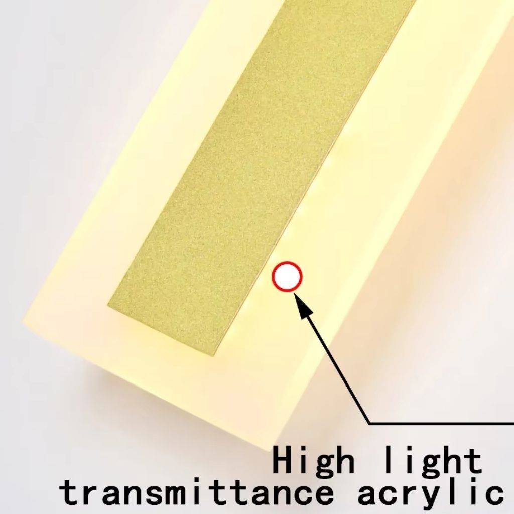 Linear Outdoor LED Wall Sconce Gold Finish Waterproof Dimmable IP65 Hardwired AC 85-265V Modern Exterior Lighting for Patio Garden Porch | Thomler