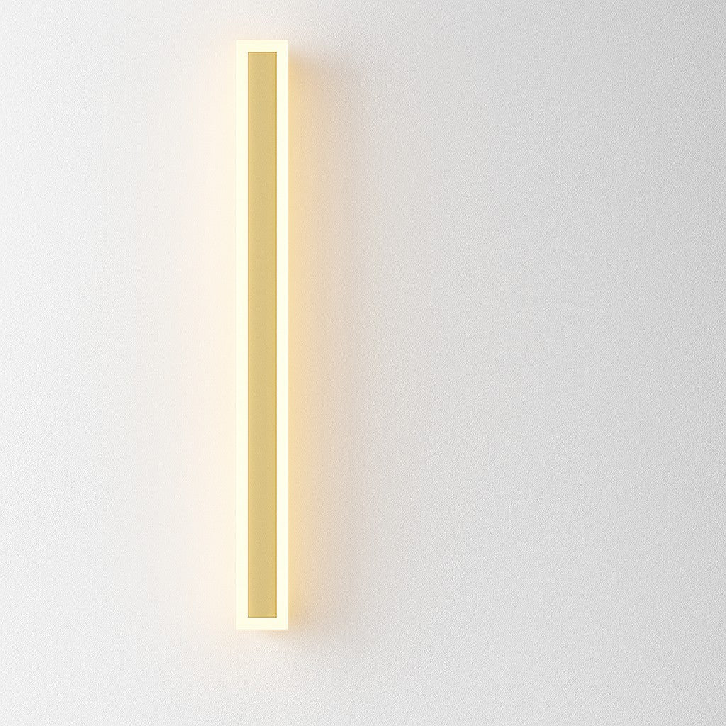 Linear Outdoor LED Wall Sconce Gold Finish Waterproof Dimmable IP65 Hardwired AC 85-265V Modern Exterior Lighting for Patio Garden Porch | Thomler