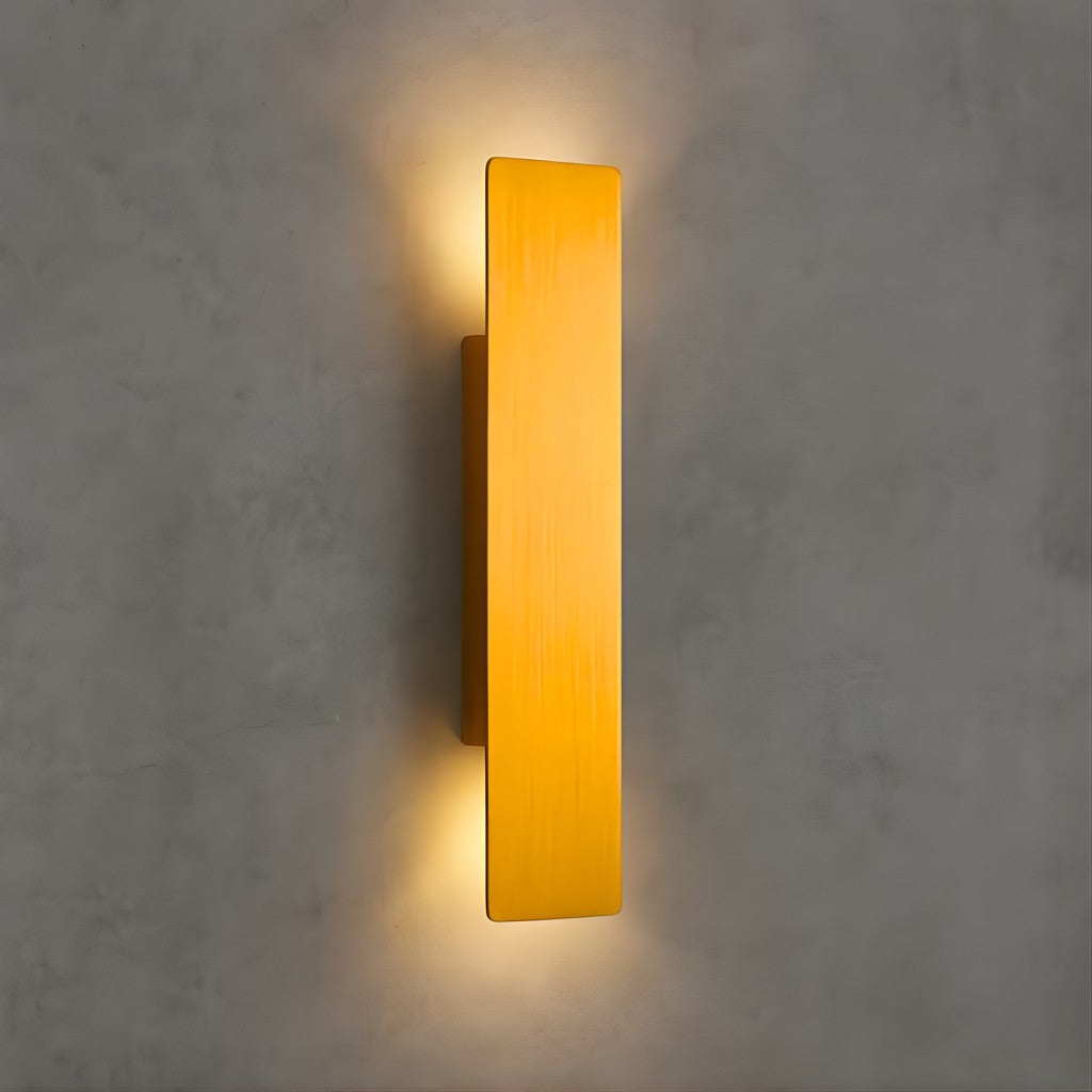 Wall Lamp Aluminium Integrated LED Gold Outdoor Facade Terrace Garden Waterproof Up Down Lighting Fixture | Thomler