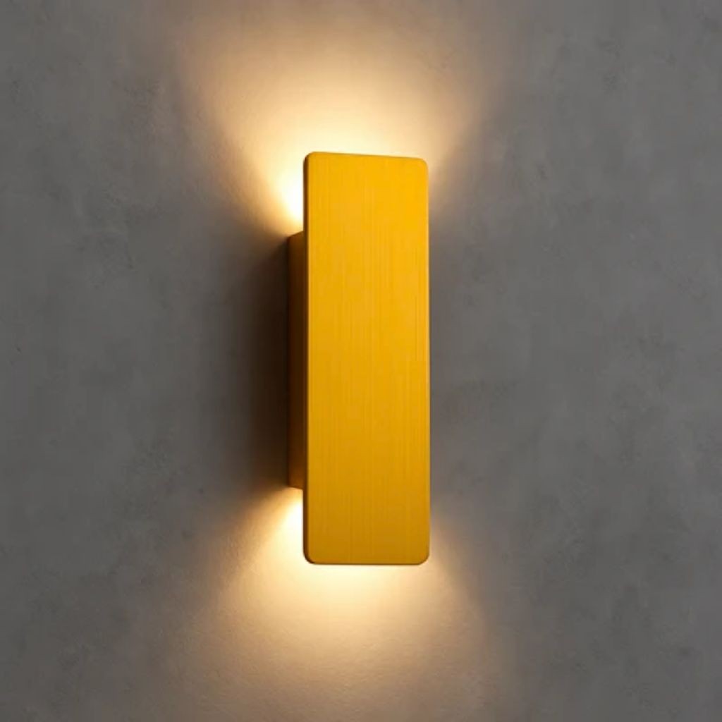 Wall Lamp Aluminium Integrated LED Gold Outdoor Facade Terrace Garden Waterproof Up Down Lighting Fixture | Thomler