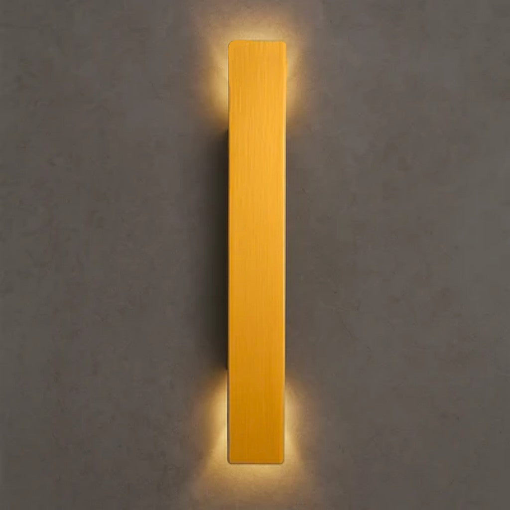 Wall Lamp Aluminium Integrated LED Gold Outdoor Facade Terrace Weatherproof Garden Balcony Entrance Lighting Fixture | Thomler