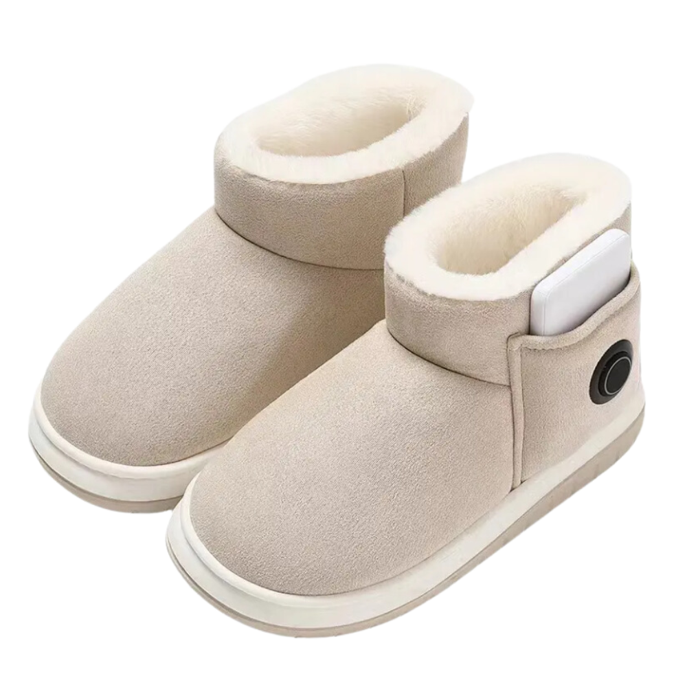 Rechargeable Heated Slippers with Graphene Technology for Winter Warmth | 3 Temperature Settings | Cozy Indoor Outdoor Shoes | Battery | Thomler