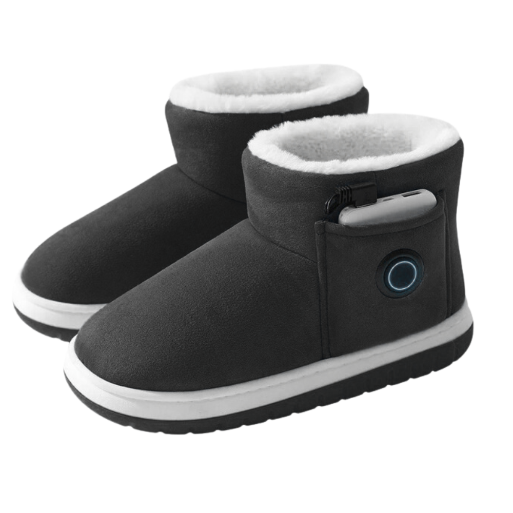 Rechargeable Heated Slippers with Graphene Technology for Winter Warmth | 3 Temperature Settings | Cozy Indoor Outdoor Shoes | Battery | Thomler