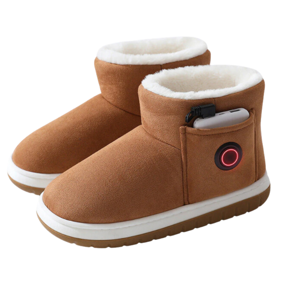 Rechargeable Heated Slippers with Graphene Technology for Winter Warmth | 3 Temperature Settings | Cozy Indoor Outdoor Shoes | Battery | Thomler