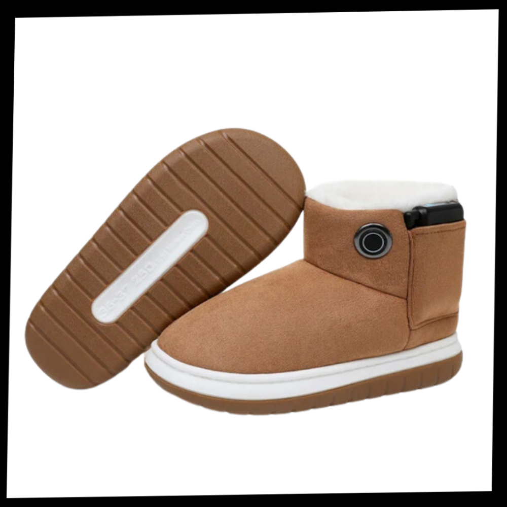Rechargeable Heated Slippers with Graphene Technology for Winter Warmth | 3 Temperature Settings | Cozy Indoor Outdoor Shoes | Battery | Thomler