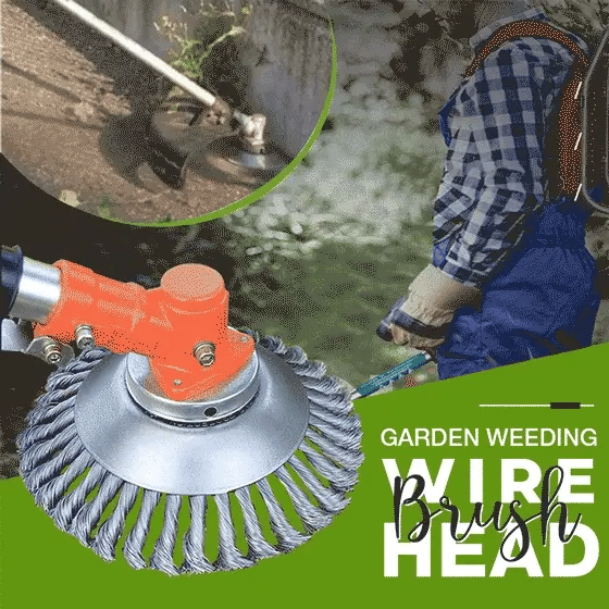 Steel Brush Blade Trimmer Head for Weed Removal & Lawn Edging 6 Inch Carbide Attachment for String Trimmers & Brush Cutters | Thomler