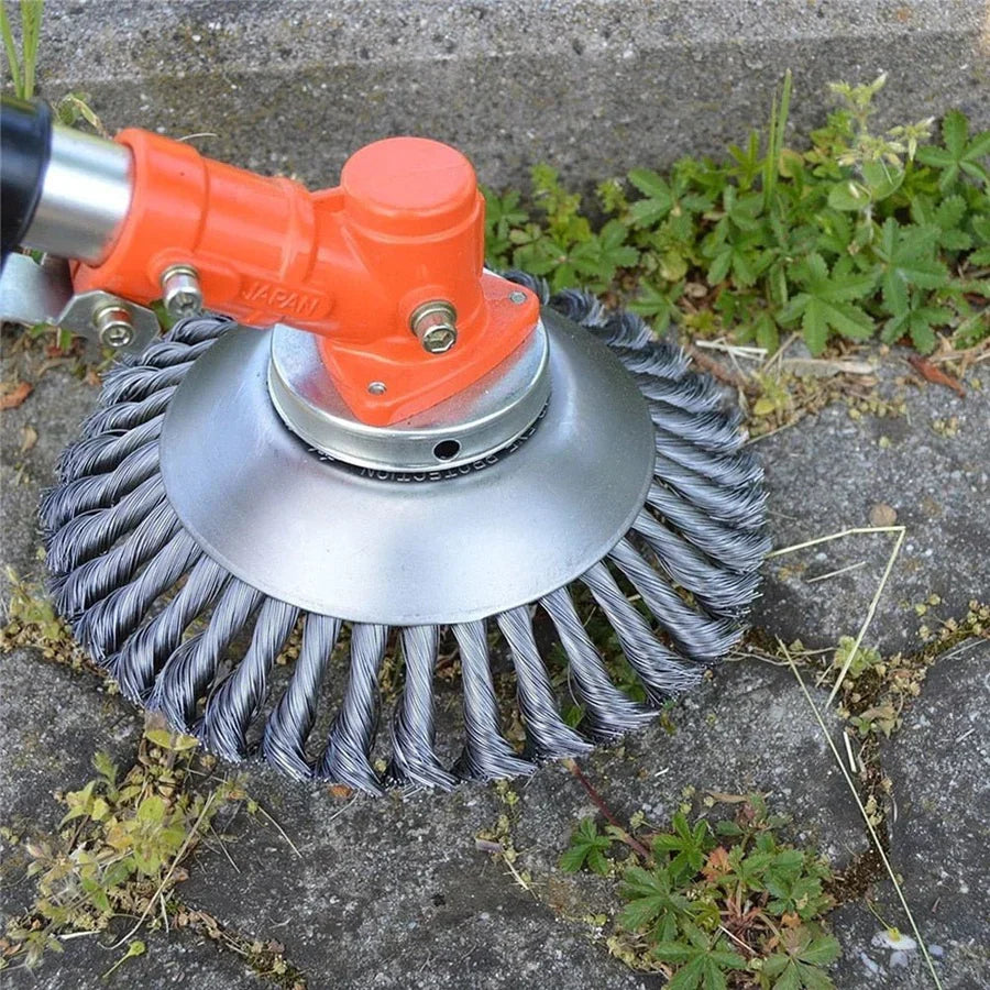 Steel Brush Blade Trimmer Head for Weed Removal & Lawn Edging 6 Inch Carbide Attachment for String Trimmers & Brush Cutters | Thomler