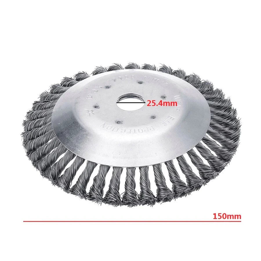 Steel Brush Blade Trimmer Head for Weed Removal & Lawn Edging 6 Inch Carbide Attachment for String Trimmers & Brush Cutters | Thomler