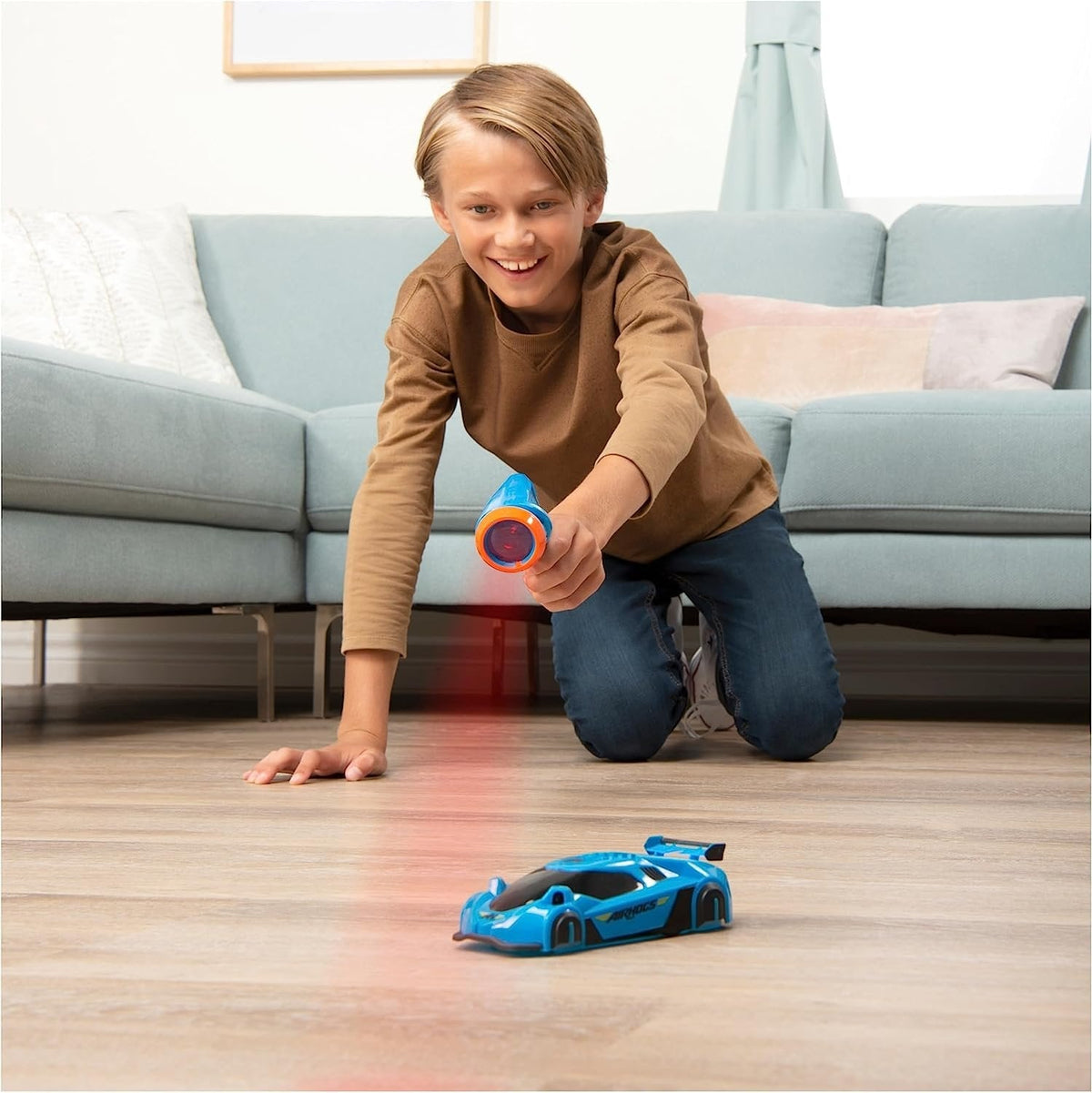 Wall-Climbing RC Car with Laser Remote – Anti-Gravity Stunt Racer for Smooth Surfaces, LED Lights, 360° Spins, Ages 3+ | Thomler