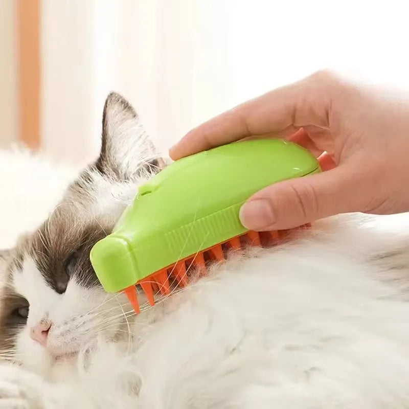 Hydrating Spray Pet Brush for Dogs & Cats with Detangling Mist Function for Long Fur Coat Care | Thomler